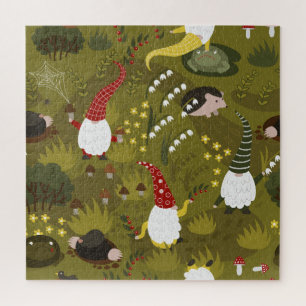 Quebra-cabeça Gnomos do Jardim: Fauna Humorosa da Flora.