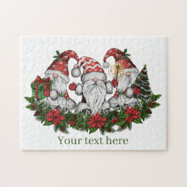 Quebra-cabeça Gnomos festivos de Natal