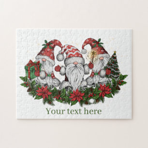 Quebra-cabeça Gnomos festivos de Natal