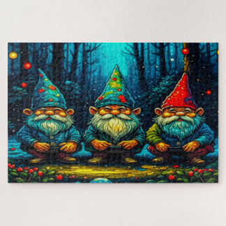 Quebra-cabeça gnomos florestais