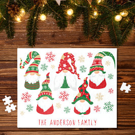 Quebra-cabeça Gnomos personalizados no Natal