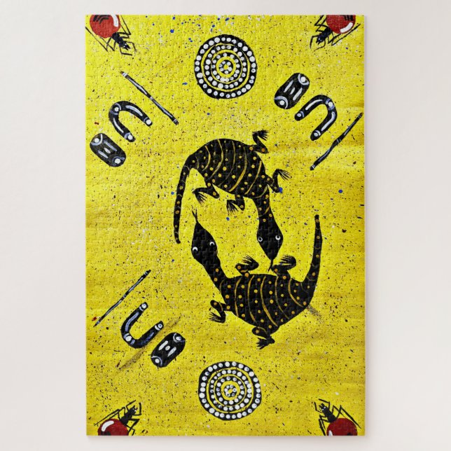 Quebra-cabeça Goanna e Honey Ants Bushtucker (Vertical)