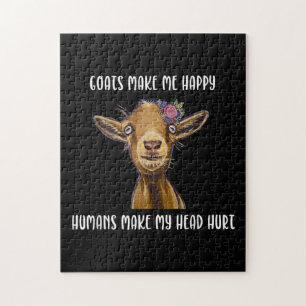 Quebra-cabeça Goats Me Faz Feliz, Goat Lover