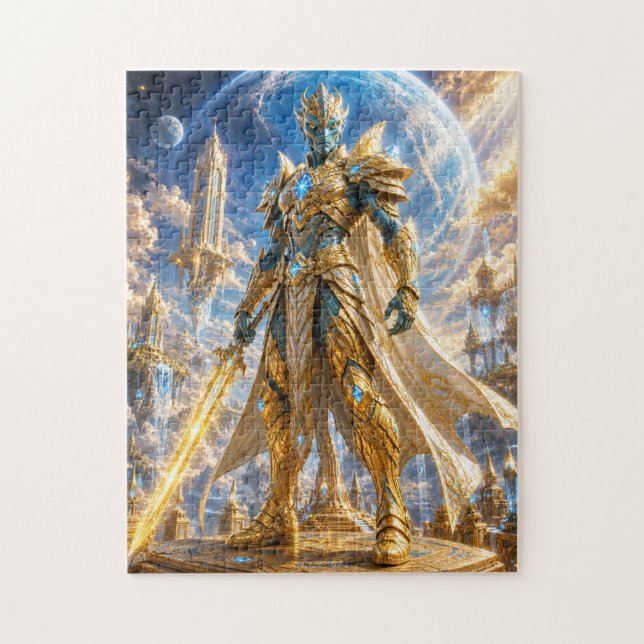 Quebra-cabeça Golden Alien Warrior Puzzle (Vertical)