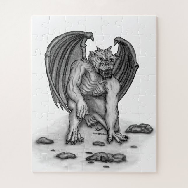 Quebra-cabeça Golem Gargoyle (Vertical)