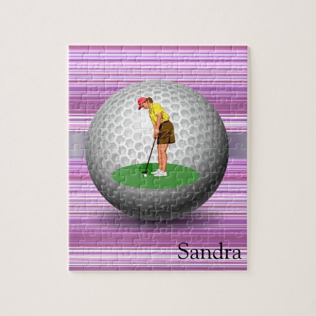 Quebra-cabeça Golfer Stripe de Golfe (Vertical)