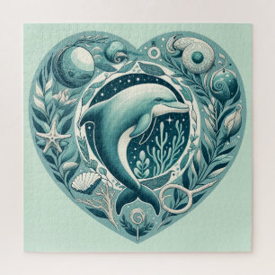 Quebra-cabeça Golfinho de Vida do Oceano