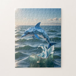 Quebra-cabeça Golfinho Gracioso Origami