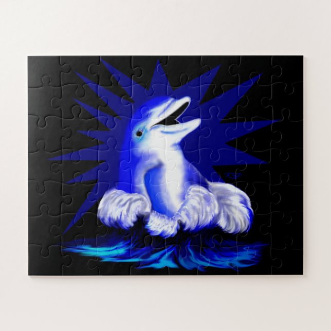 Quebra-cabeça Golfinho sorridente (Horizontal)