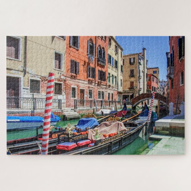Quebra-cabeça Gôndola tradicional em Veneza (Horizontal)