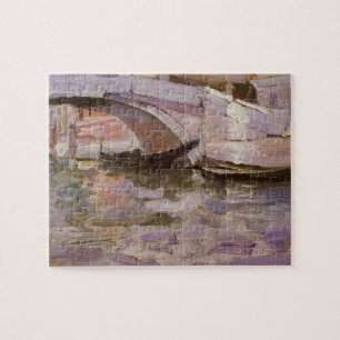 Quebra-cabeça Gondolas de Sargent, Vintage Victorian Fine Art