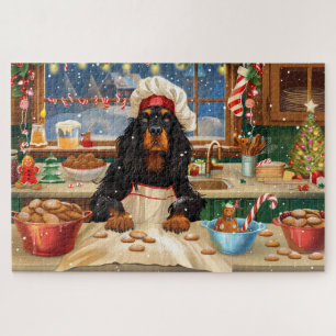 Quebra-cabeça Gordon Setter Holiday Baking: Natal Festivo