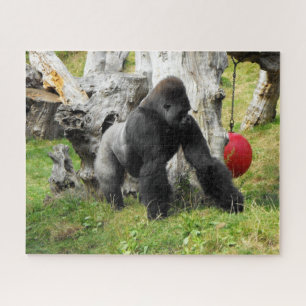 Quebra-cabeça Gorila do silverback da planície