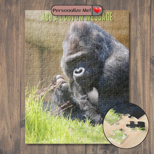 Quebra-cabeça Gorila Preguiçoso (Lounging Gorilla Jigsaw Puzzle)