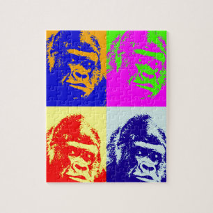 Quebra-cabeça Gorilla Pop Art