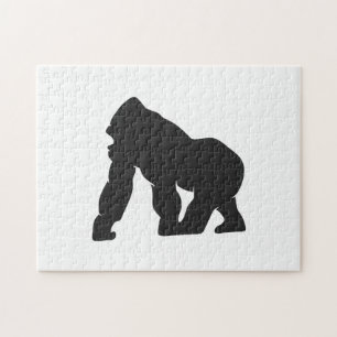 Quebra-cabeça Gorilla silhouette