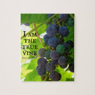 Quebra-cabeça Gospel de Foto de Uvas Roxas de John Bíblia Verse