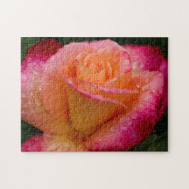 Quebra-cabeça Gotas De Chuva No duro Rosa 11x14