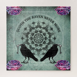 Quebra-cabeça Gótico Quente O Raven Nunca Mais