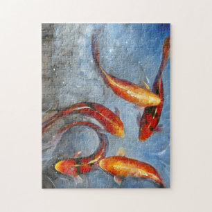 Quebra-cabeça Graceful Koi I