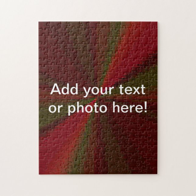 Quebra-cabeça Gradiação circular - Vermelho a Verde (Vertical)