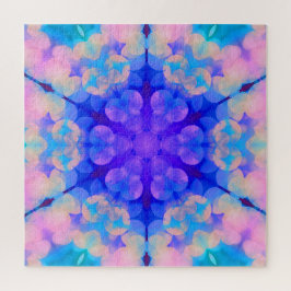 Quebra-cabeça Gradiente Azul e Cor-de-Rosa Pastel Bble Art