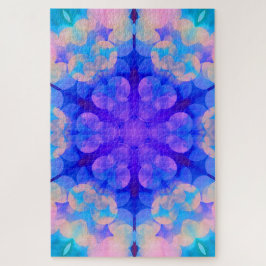 Quebra-cabeça Gradiente Azul e Cor-de-Rosa Pastel Bble Art
