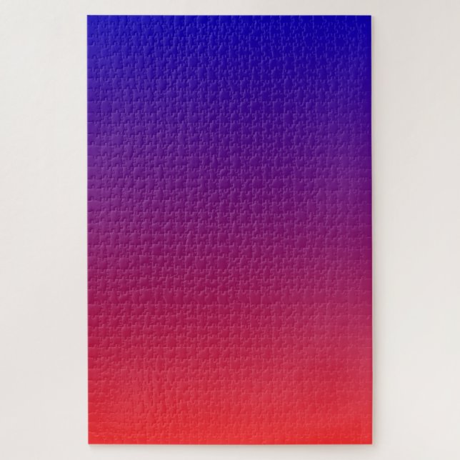 Quebra-cabeça Gradiente Azul Roxo Vermelho (Vertical)