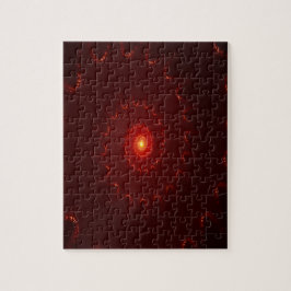Quebra-cabeça Gradiente de espiral vermelho fiery