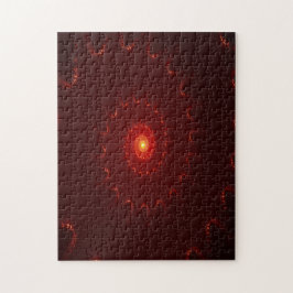 Quebra-cabeça Gradiente de espiral vermelho fiery