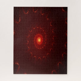 Quebra-cabeça Gradiente de espiral vermelho fiery