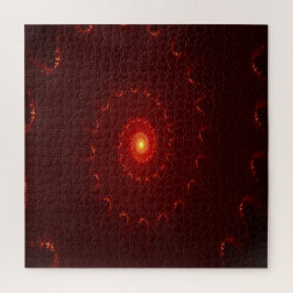 Quebra-cabeça Gradiente de espiral vermelho fiery