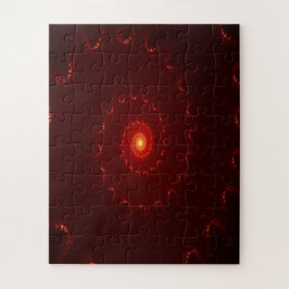 Quebra-cabeça Gradiente de espiral vermelho fiery
