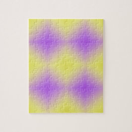 Quebra-cabeça Gradiente de Padrão de Diamante Amarelo a Roxo