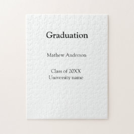 Quebra-cabeça Graduation name class of 20XX university name simp