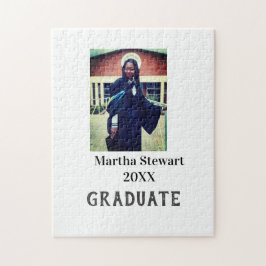 Quebra-cabeça Graduation photo name year class university simple