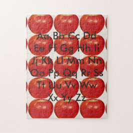 Quebra-cabeça Gráfico alfabético de maçãs