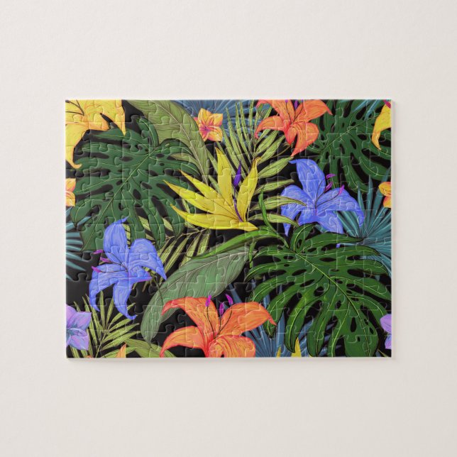Quebra-cabeça Gráfico da Flor Tropical Hawaii Aloha (Horizontal)