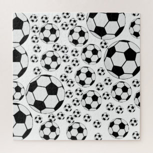 Quebra-cabeça Gráfico de Bola de Futebol Clássico Fã de Esportes