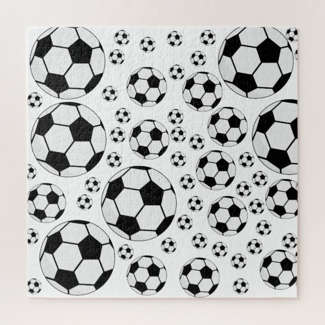 Quebra-cabeça Gráfico de Bola de Futebol Clássico Fã de Esportes (Vertical)