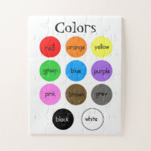 Gráfico de Cores da Pré-escola