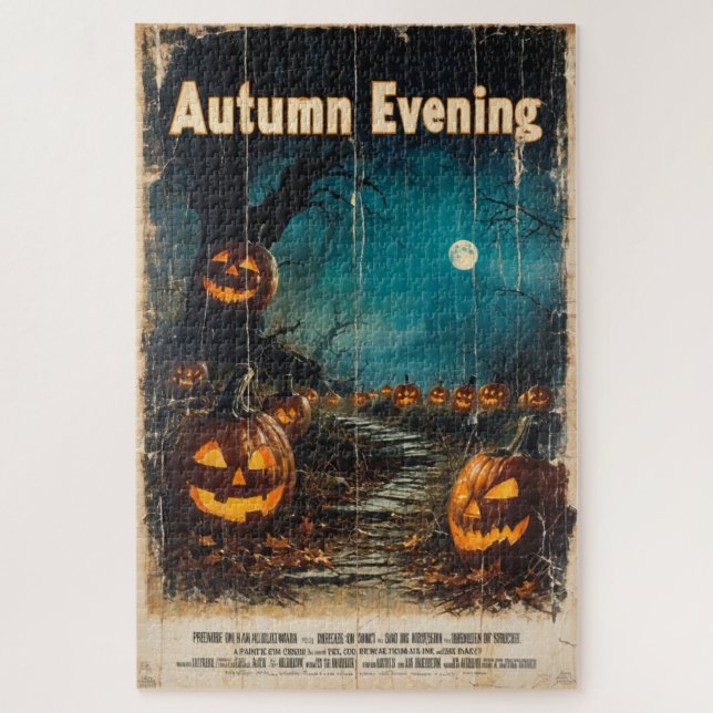 Quebra-cabeça Gráfico de Halloween - Sazonal dos anos 60 inspira (Vertical)