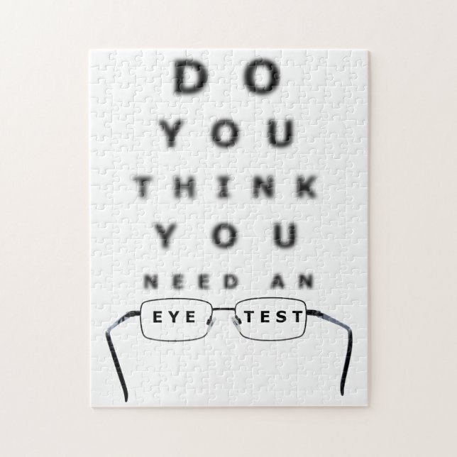 Quebra-cabeça Gráfico de Teste de Olhos (Vertical)