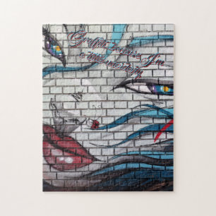 Quebra-cabeça Grafite de Menina Asiática