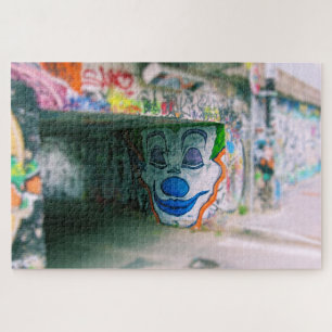 Quebra-cabeça Grafites do palhaço - arte da rua - Milão -20x30