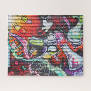 Quebra-cabeça Grafites médicos coloridos do tema