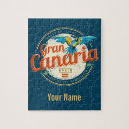 Quebra-cabeça Gran Canaria Parrot Canary Islands Espanha Vintage