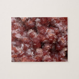 Quebra-cabeça Granada Andradite e Cristal de Calcita Foto de Min