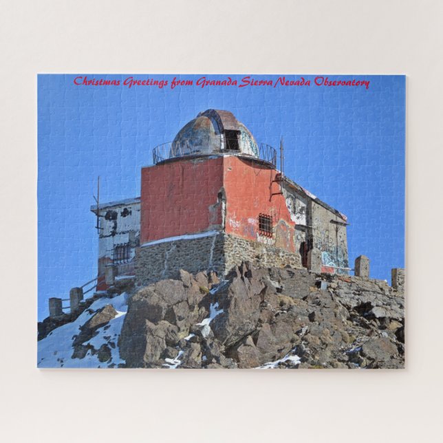 Quebra-cabeça Granada Sierra Nevada. Cartões de natal (Horizontal)
