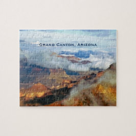 Quebra-cabeça Grand Canyon, Arizona, Nuvens de Canyon, Belas Art
